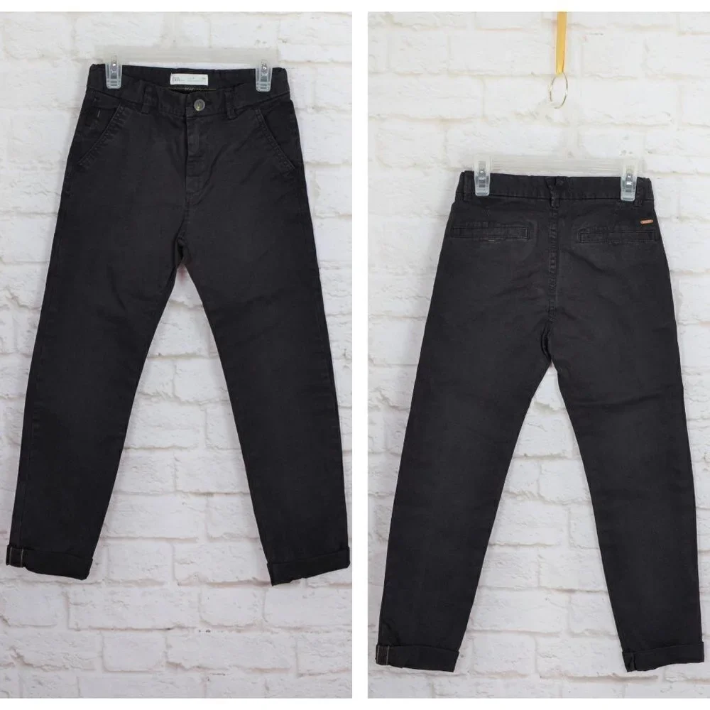 Clearance!💎5/$25 Zara Kids Black Girls Stretch Casual Pants Size 9